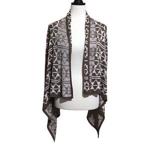 Red Camel Handkerchief Hem Boho Cardigan XS